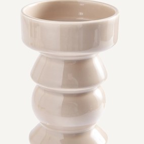 Kaarsenhouder van geglazuurd aardewerk, hoogte 35 cm, CEFALU