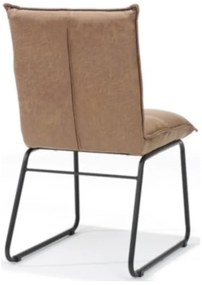 Eetkamerstoel - Soft - lederlook Missouri Cognac