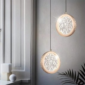 Kristallen Hanglamp LED G089-1CP Złota