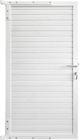 Tuindeur composiet Rhombus Double wit met wit aluminium frame compleet (90 x 180 cm)