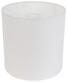 Stoffen lampenkap wit 25/25/25 cilinder / rond