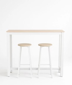 Set Bar Mesa Alta + 2 Taburetes Tycon