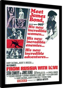 Ingelijste poster James Bond - From Russia With Love