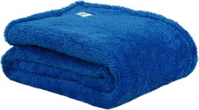 Teddy Fleece Deken - Ultrazacht - 130x170 - blauw