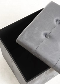 Poef Opbergknop 38 cm Fluweel