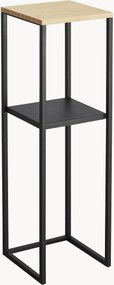 Smal wandrek Tower van metaal en bamboehout