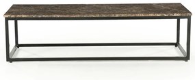 Eleonora Rico Square Rechthoekige Salontafel Van Bruin Marmer - 120 X 45cm.