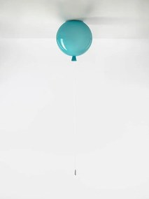 Brokis -   Plafondlamp  Memory Turquoise glanzend / Zilver  Glas
