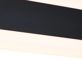 Buitenlamp Moderne wandlamp zwart CCT 60cm incl. LED IP54 - Vanya Modern IP54 Buitenverlichting