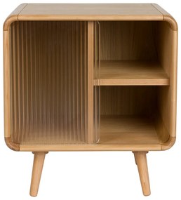 Zuiver Rise Natural Design Nachkastje Gebogen Eiken - 50x40x55cm.