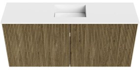 Mondiaz Joya 90cm toiletmeubel dusk met wastafel faye midden zonder kraangat talc
