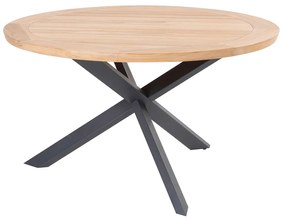 4 Seasons Veneto tuinset 5-delig - Prado tuintafel Ø130 cm teak