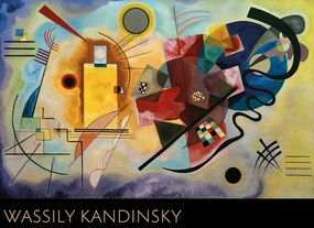 Kunstdruk Geel, Rood, Blauw, Wassily Kandinsky