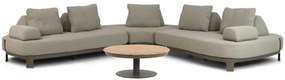 Hoek loungeset 5 personen Aluminium Taupe 4 Seasons Outdoor Santorini/Salerno