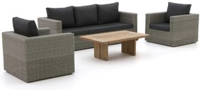 Stoel-bank loungeset Intenso  | 5 personen | Loungeset Old Teak Greywash | Wicker (vlechtwerk) | Kees Smit Tuinmeubelen
