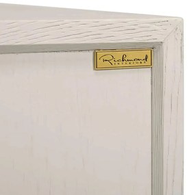 Richmond Interiors Whitebone Tv-meubel Wit Hout Met Messing - 200x44.5x61cm.