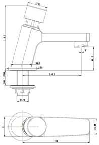 Best Design Delay Lorim zelfsluitende fonteinkraan