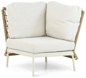 Hoek loungeset 6 personen Aluminium/Wicker Taupe  Coco Bali