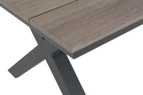 Tuinset 4 personen 180 cm Aluminium/Textileen /Aluminium/textileen Grijs Presto Tarenta/Forest