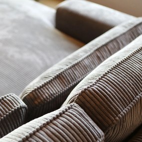PEPP Interiors Lech Hoekbank Grijze Ribstof
