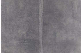 Goossens Eetkamerstoel Hera grijs velvet stof met armleuning, modern design