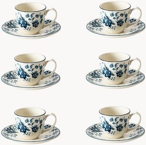 Koffiekopjes en schoteltjes Wonderwall van keramiek, 12-delig