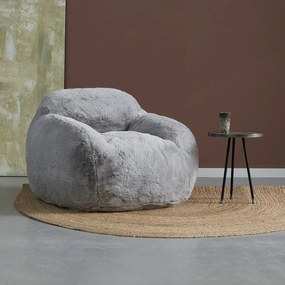 Fauteuil Zachte Vacht Grijs