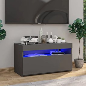 vidaXL Tv-meubel met LED-verlichting 75x35x40 cm grijs