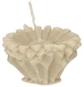 Vormkaars, bloem, taupe