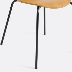 Set van 2 stapelbare stoelen, Lenon