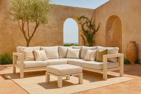 Hoek loungeset 5 personen Aluminium Taupe  Lifestyle Garden Furniture Luca