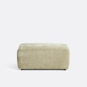 Poef voor modulaire bank, jacquard chenille, AMAD
