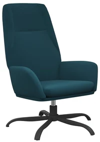 vidaXL Relaxstoel fluweel blauw