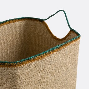 Set van 3 manden met gekleurde boorden, KOTUM