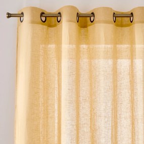 Glasgordijn in linnen met oogjes, Onega