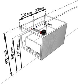 Mondiaz Kurve 60cm badmeubel ruby met 1 lade en wastafel cloud midden 1 kraangat urban