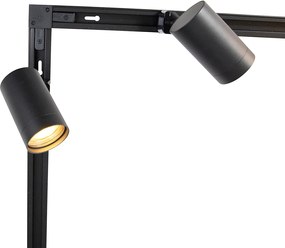 Smart 1-fase railsysteem zwart met 14 spots incl. Wifi GU10 - Iconic Jeana