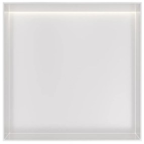 Hotbath &More frameless inbouwnis met verlichting 30x30x10cm wit mat