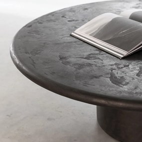 DTP Home Scala Silo Ronde Salontafel Donkergrijs Mortex - 100 X 100cm.