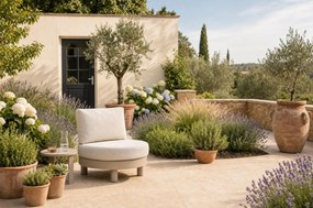 Tuinstoel Aluminium Zand/Beige Lifestyle Garden Furniture Organio