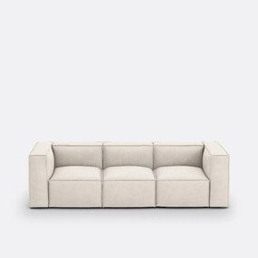 Modulaire bank, 3-zit, ribfluweel, Seven