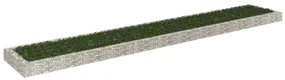 vidaXL Gabion plantenbak verhoogd 600x100x20 cm gegalvaniseerd staal