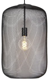 Moderne zwarte hanglamp - Bliss Mesh Modern E27 Draadlamp cilinder / rond Binnenverlichting Lamp
