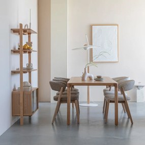 Zuiver Rise Natural Design Wandrek Gebogen Eikenhout - 90x35x180cm.