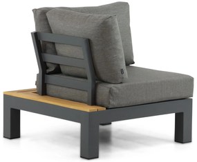 Loungeset 5 personen Aluminium/Teak Grijs Lifestyle Garden Furniture Vittoria