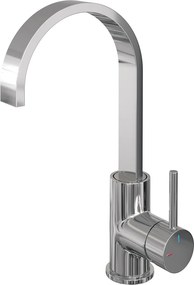 Brauer Stripe wastafelkraan met draaibare platte uitloop model A chroom
