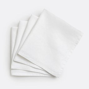 Set van 4 servetten van gewassen linnen Victorine