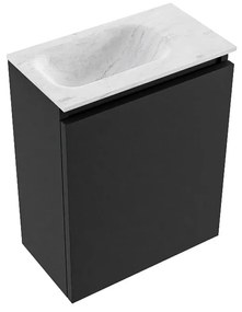 Mondiaz Ture DLux toiletmeubel 40cm urban met wastafel opalo links met kraangat