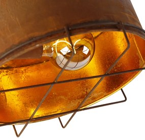 Industriële plafondlamp roestbruin 35 cm - Barril Industriele / Industrie / Industrial E27 rond Binnenverlichting Lamp