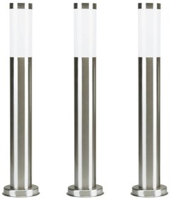 Lech 2 (set van 3 stuks) RVS Tuinlamp Tuinverlichting Zilver